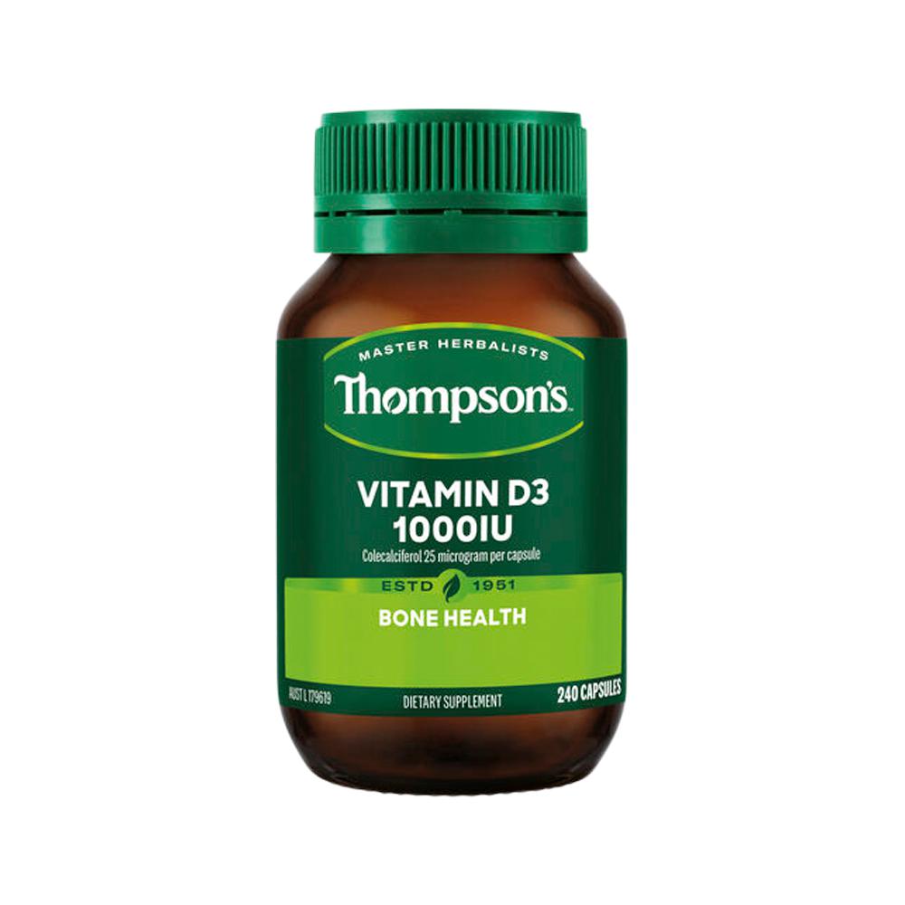 Thompson's Vitamin D3 1000IU – 240 Capsules, front of pack