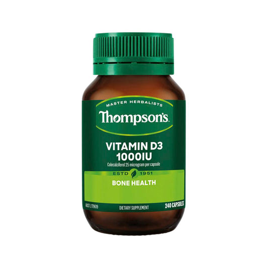 Thompson's Vitamin D3 1000IU – 240 Capsules, front of pack