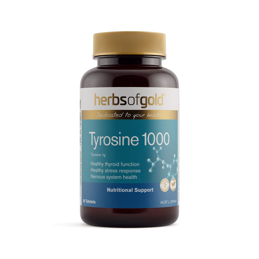 Herbs of Gold Tyrosine 1000 – 60 Tablets