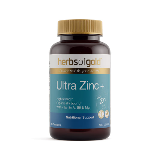 Herbs of Gold Ultra Zinc + – 60 Vege Capsules