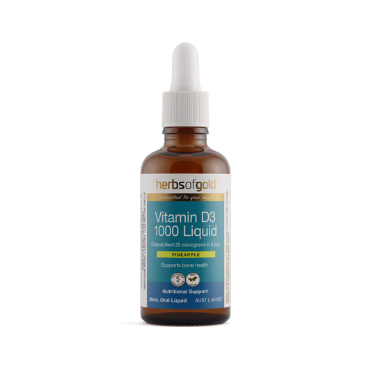 Herbs of Gold Vitamin D3 1000 Liquid Pineapple – 50ml