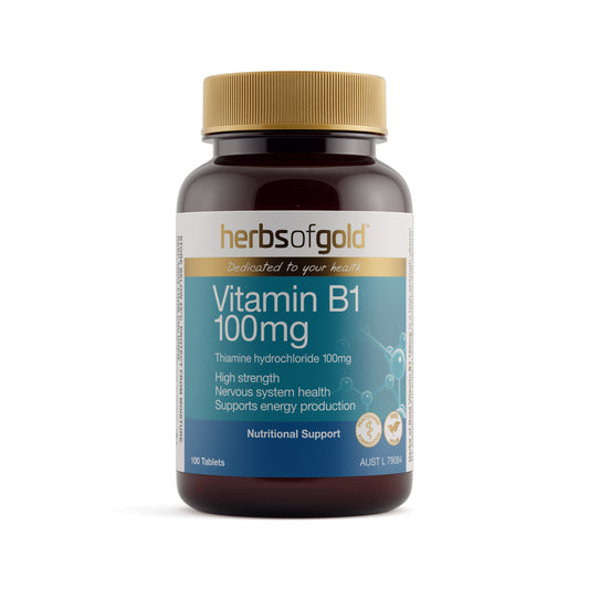 Herbs of Gold Vitamin B1 100mg – 100 Tablets
