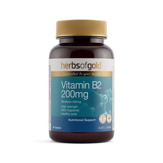 Herbs of Gold Vitamin B2 200mg – 60 Tablets