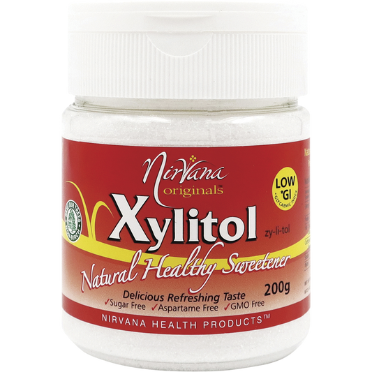 Nirvana Originals Xylitol Refillable Shaker – 200g, front of pack