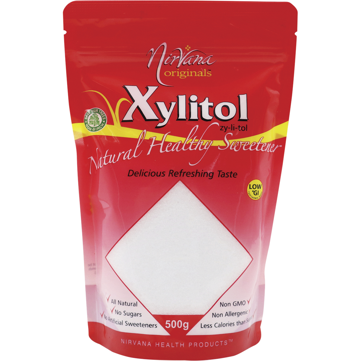 Nirvana Originals Xylitol – 500g, front of pack