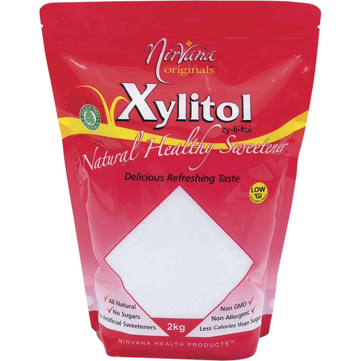 Nirvana Originals Xylitol – 2kg, front of pack