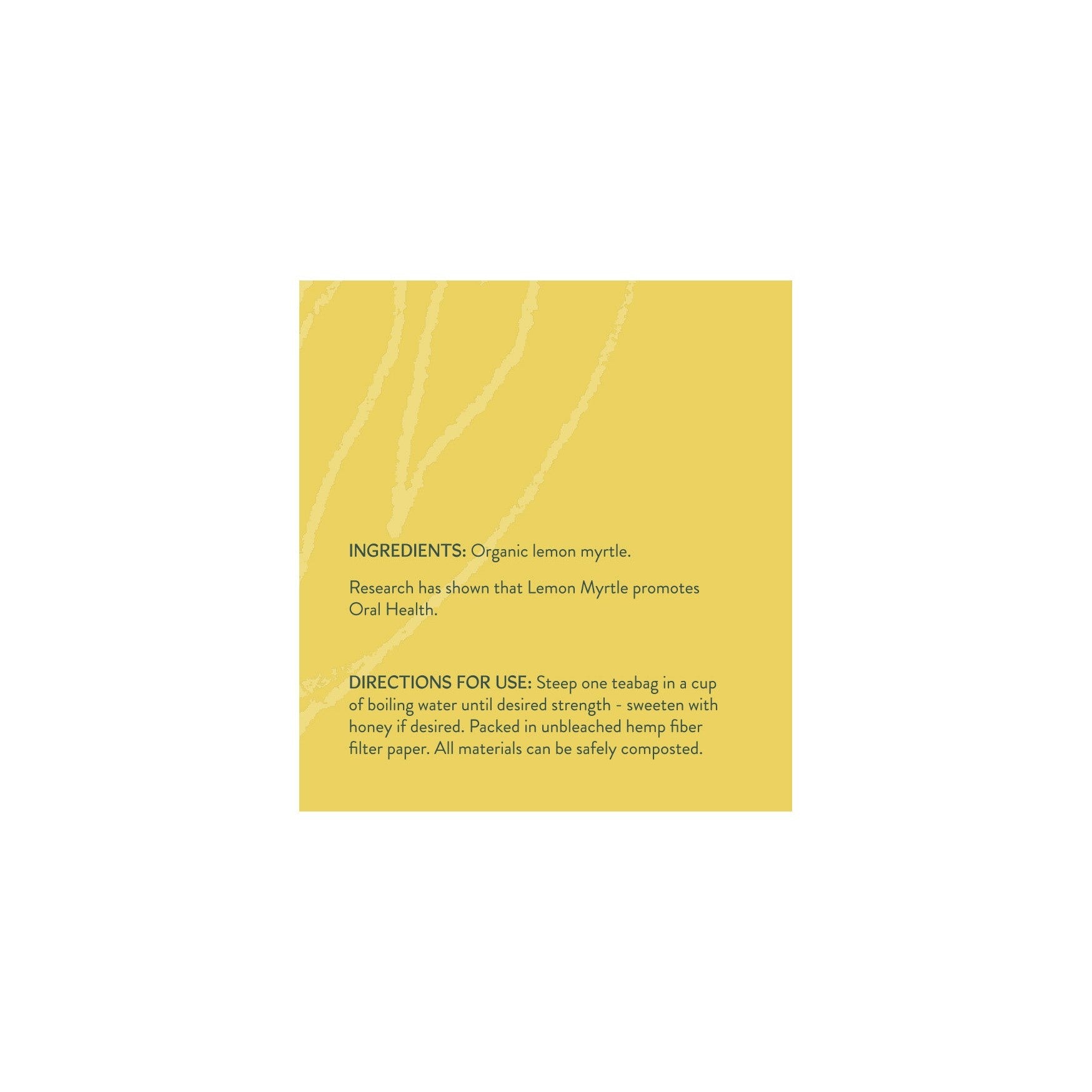 Lemon Myrtle Tea by Koala Tea – 20 Tea Bags