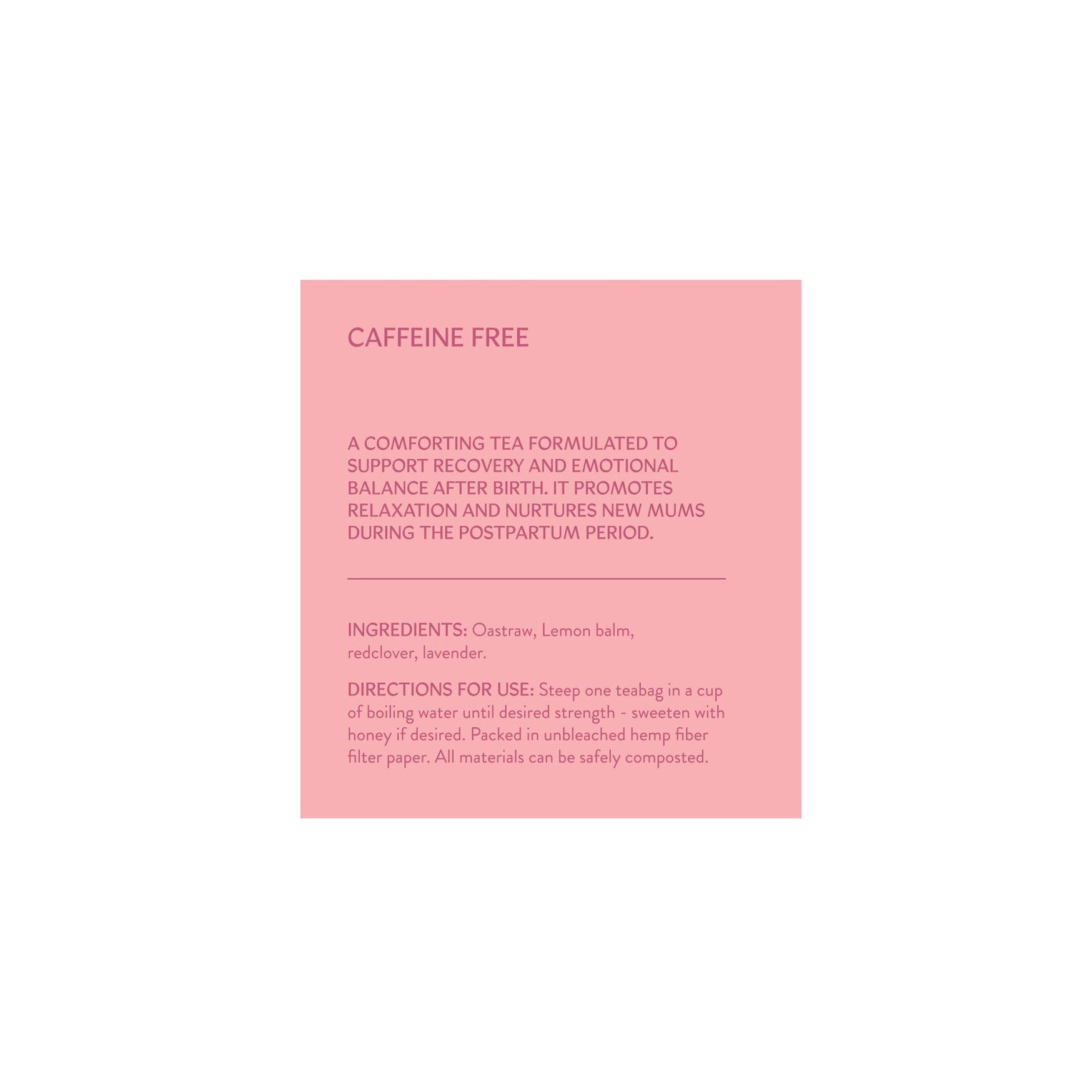 Postpartum Tea by Koala Tea – 20 Tea Bags