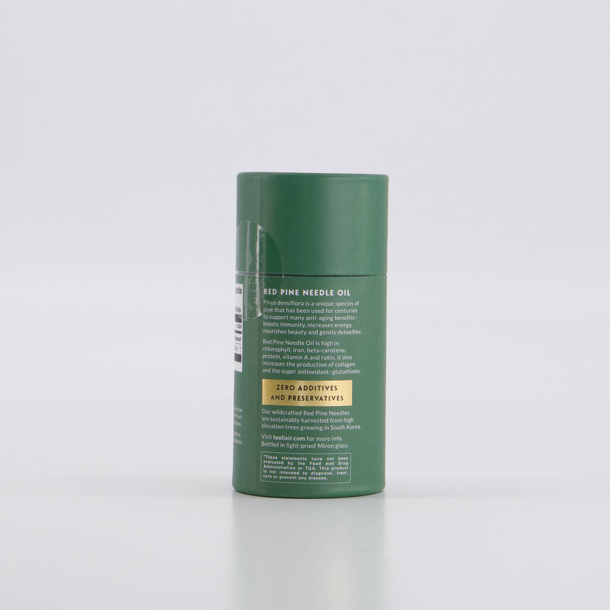 Red pine needle oil dropper bottle