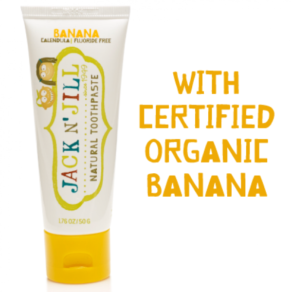 Jack n Jill Toothpaste Natural Organic Banana 50g - Mega Health