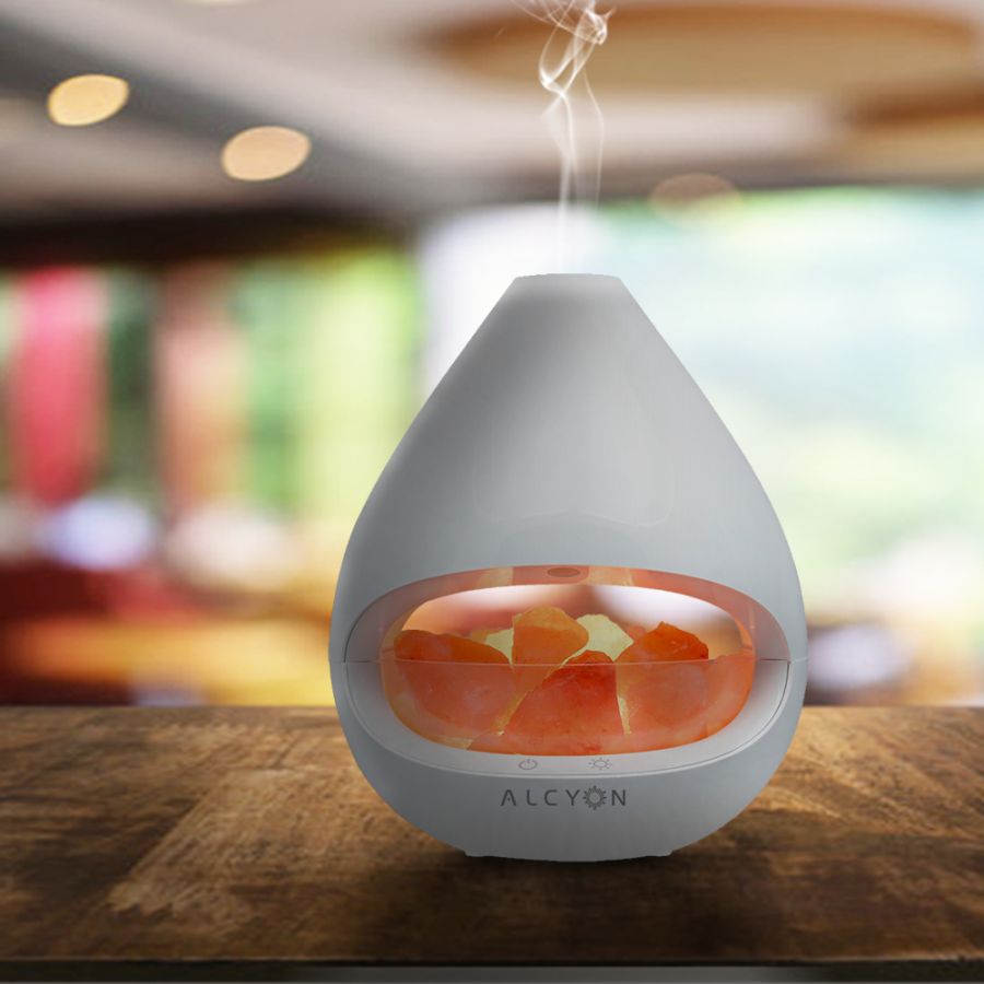 ALCYON KIYOSHI ULTRASONIC SALT LAMP DIFFUSER [160ml 6+hrs] Mega Health