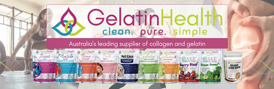 Gelatin Health. Australia's leading supplier of collagen and gelatin
